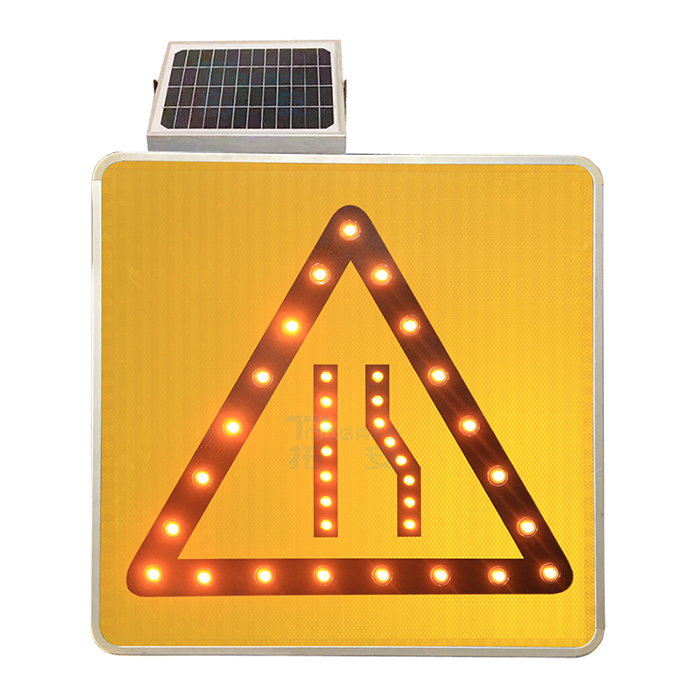 太陽能LED窄路交通標志牌